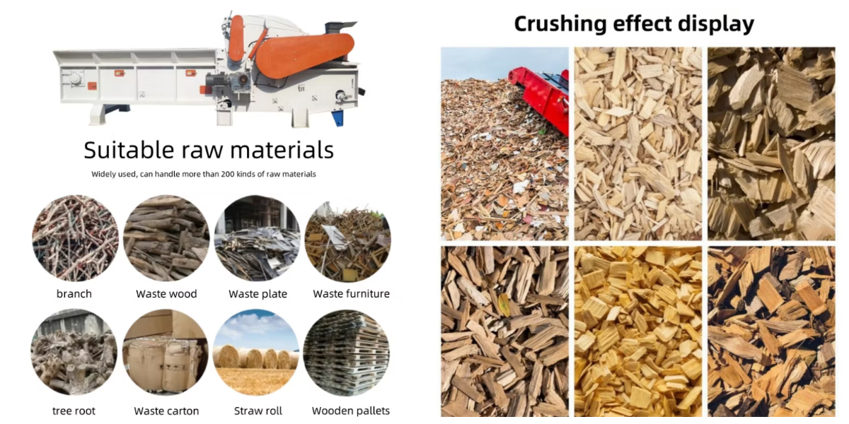 Drum wood chipper