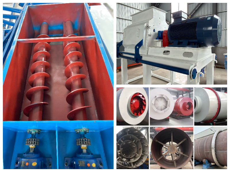Biomass pellet production line