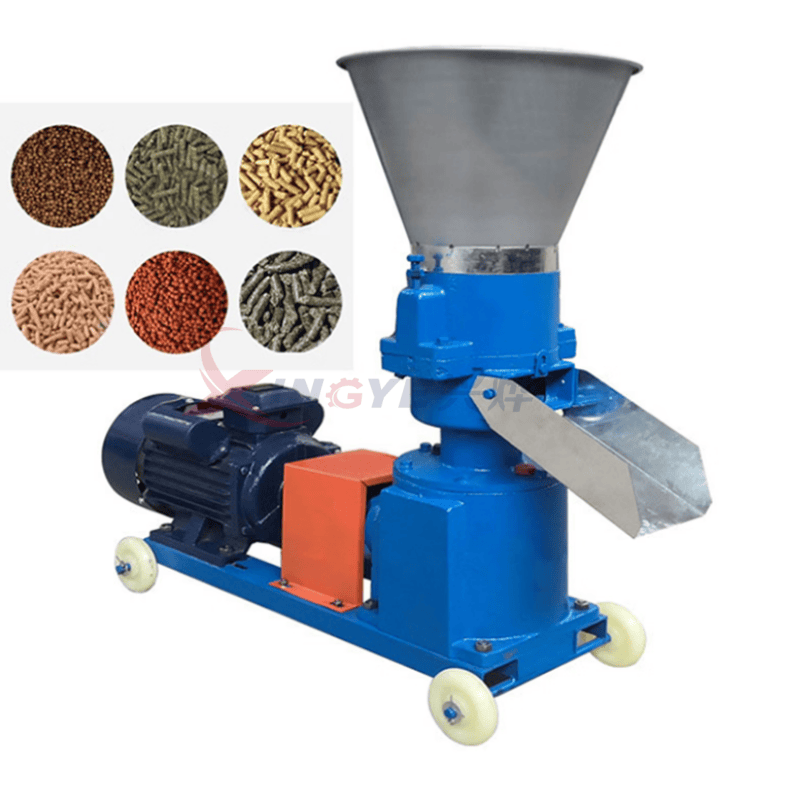 máquina de alimentação de pellets com matriz plana