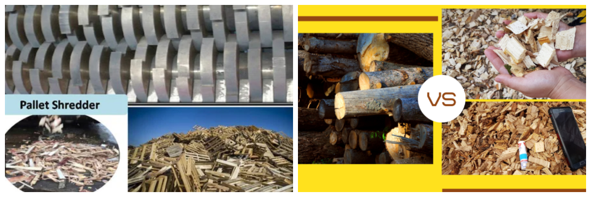 Drum wood chipper