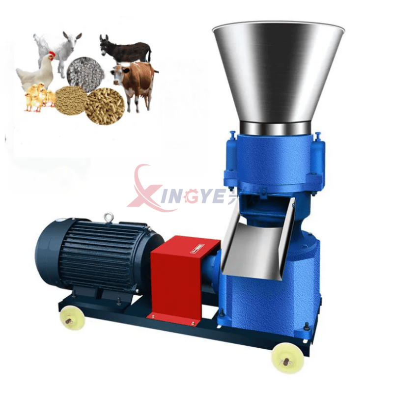 máquina de alimentação de pellets com matriz plana