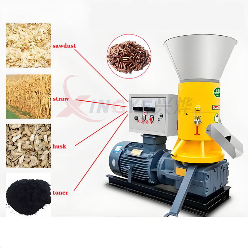 Flat Die Wood Pellet Machine 