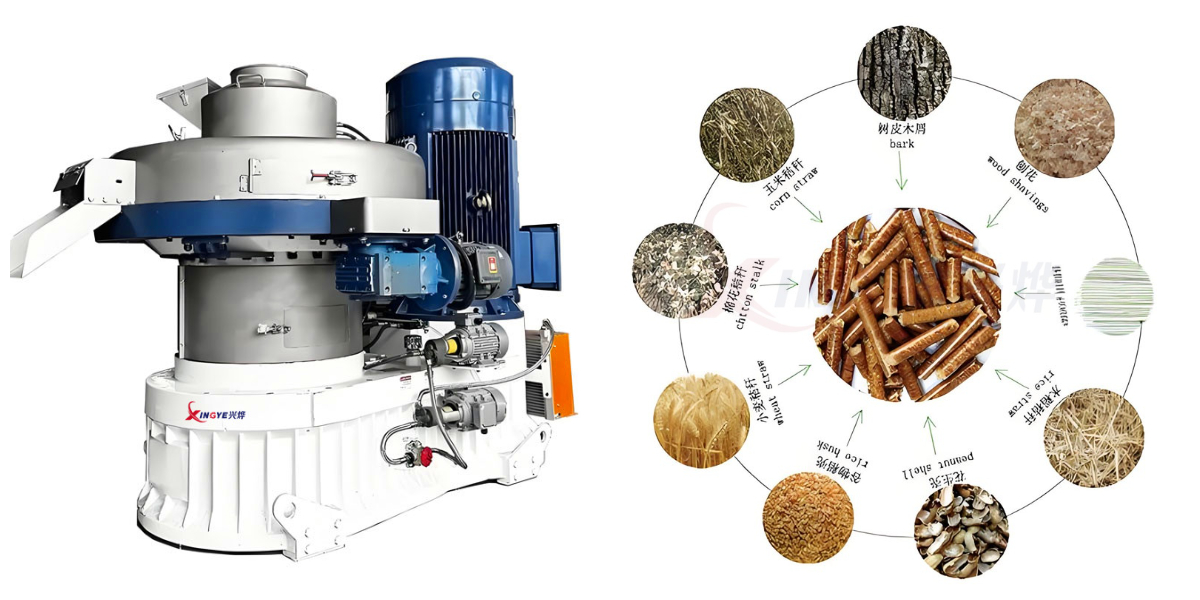 Línea de producción de máquinas y secadoras de pellets de biomasa