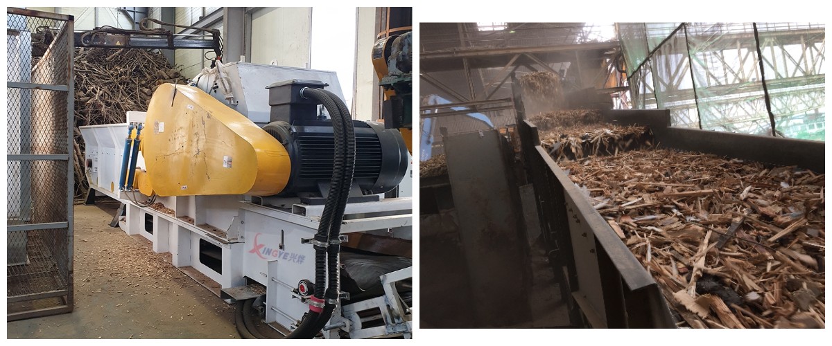 Triturador de madeira completo