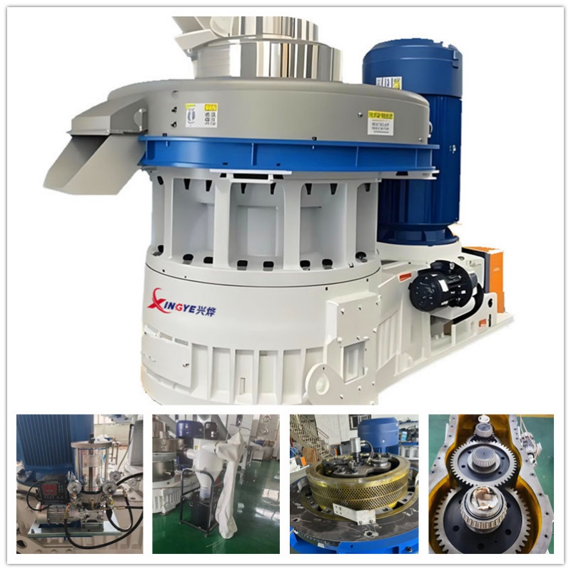 Máquina de pellet con matriz de anillo vertical