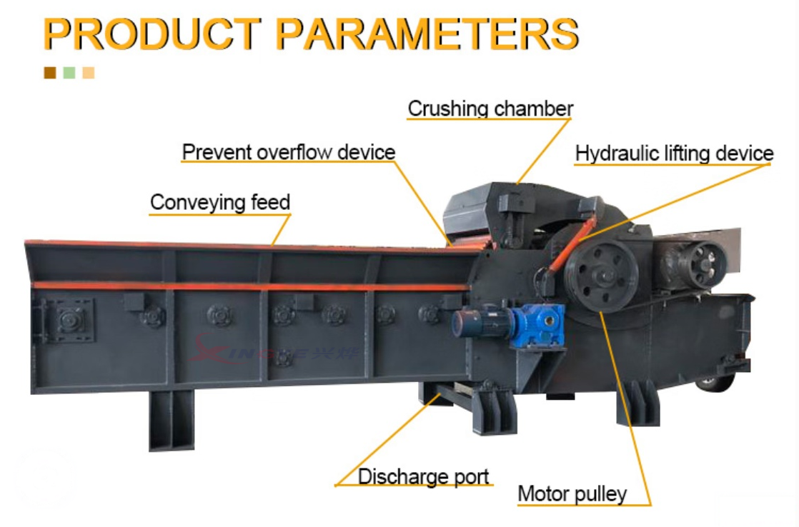 Triturador de madeira completo