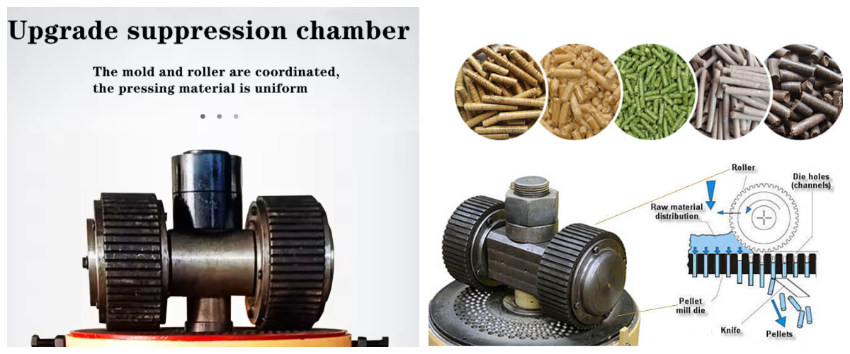 Máquina de Pellets de Madera de Matriz Plana