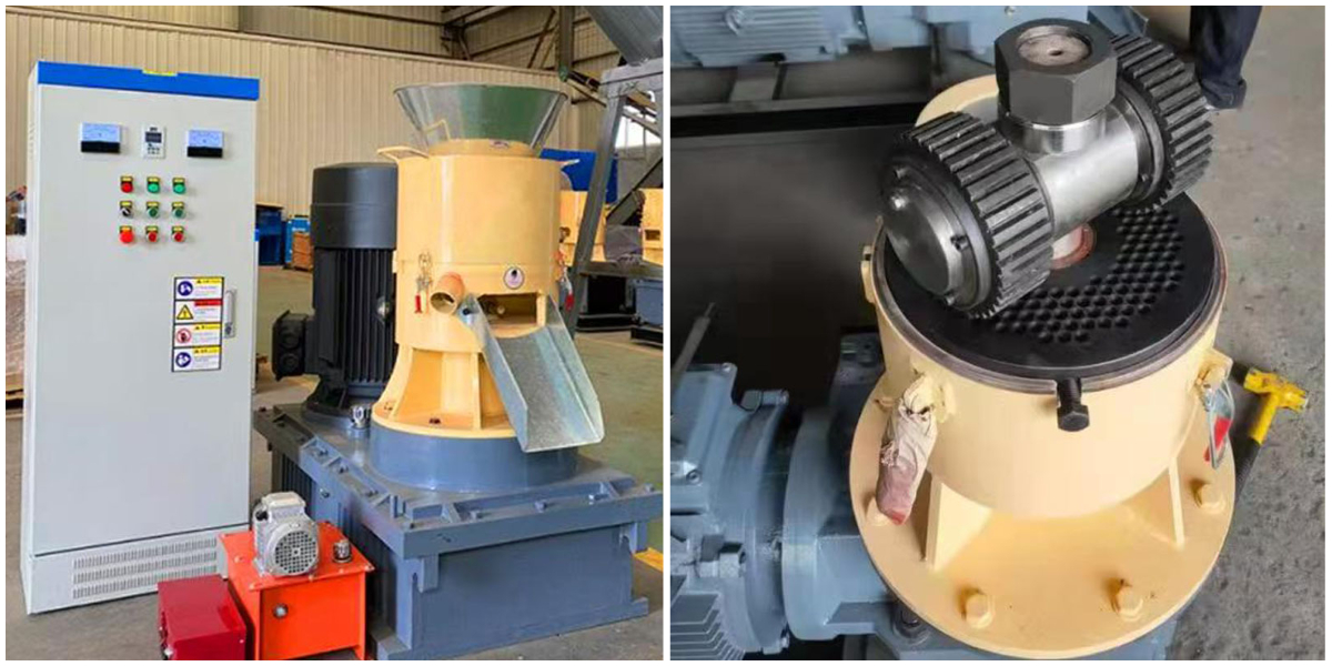 Машина для производства пеллет с плоской матрицей Машина для производства пеллет с плоской матрицей