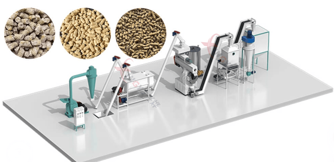 Máquina de pellets de alimentación con matriz plana Máquina de pellets de alimentación con matriz plana