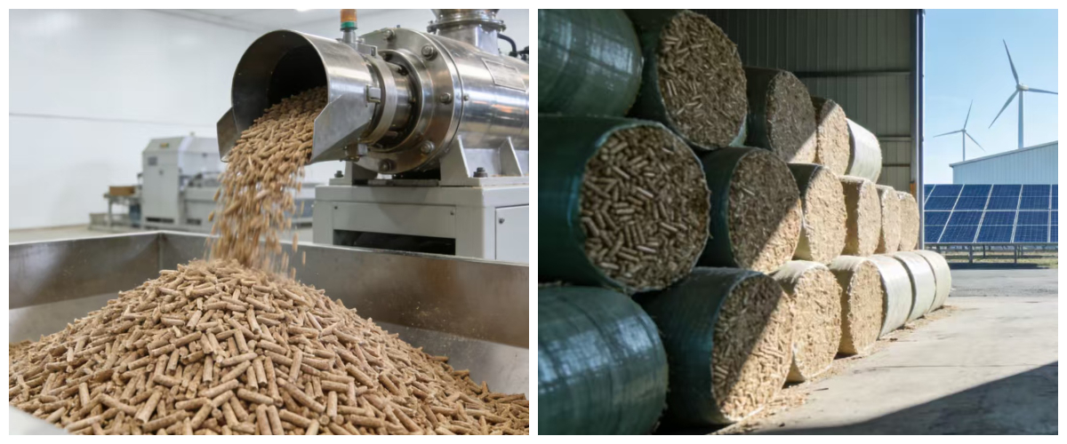 Máquina de Pellets de Biomassa