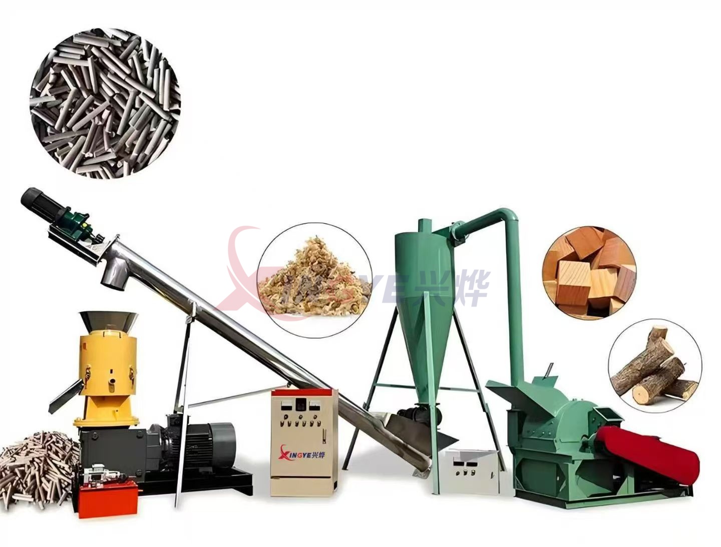 Máy ép viên gỗ dạng phẳng 450 Máy ép viên gỗ dạng phẳng 450