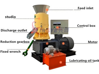 450 Flat Die Wood Pellet Mill