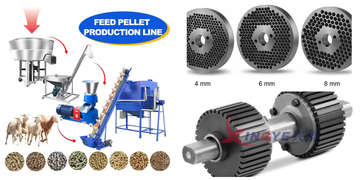 Máquina pequeña para hacer pellets de alimento